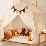 Extra Large Kids Play Tent, Portable & Foldable Kids Play Teepee, Boys & Girls, Indoor Outdoor Dome Play Tent Playhouse, 150x100x150cm