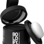 BOLDIFY Hairline Powder - Root Touch Up Hair Color for Gray Coverage - Bald Spot Concealing Hair Powder for Women and Men - 24-Hour Stain-Proof (Black)