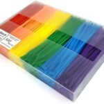 6 Inches 300 Pcs Multi-Purpose Cable Ties, Assorted Colored
