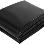 Alpen Outdoor HDPE Pond Liner 4mx6mx0.5mm Garden Pools Underlayment Membrane Reinforced Fish Pond Liners Black Skin Pad, HDPE Reservoir Fountain Landscaping Liners for Waterfall Ponds