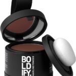 BOLDIFY Hairline Powder - Root Touch Up Hair Color for Gray Coverage - Bald Spot Concealing Hair Powder for Women and Men - 24-Hour Stain-Proof (Auburn)