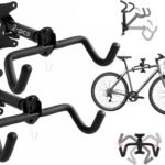 2 Pack Bike Rack Wall Mounth, Horizontal Wall Mounted Bike Stand Garage Storage Holder, Space Saving Bike Hanger, Bicycle Hook for Ebike Mountain Road Kids Bike