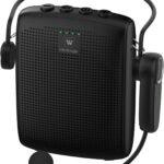 WinBridge Voice Amplifier with Bluetooth, Portable Speaker and Microphone Set, Wireless Mic Headset Speaker for Teachers, Tour Guide, Publick Speaking, Fitness Instructors, Features Mute, 15W WB002