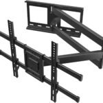 BONTEC TV Wall Bracket with Extra Long Articulated Arm for 32-75 inch up to 60 kg, Universal Long Reach Arm TV Wall Mount with Tilt, Swivel, Rotate, Full Motion TV Wall Mount, Max VESA 600x400mm