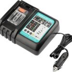 DC18RC for Makita 18V Rapid Car Charger for BL1850/BL1860/BL1430 Batteries - 12V/24V Vehicle Charger with LED Display, AU Cigarette Lighter Socket Adapter
