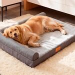 StormHero Orthopedic Dog Bed, Large Dog Sofa Beds for Medium, Large Dogs, Memory Foam Anxiety Pet Bed X Large with Warm Mattress Cushion, Washable Dog Bedding Firm Support Pet Crate Bed