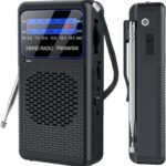 AM FM SW 3 Band Pocket Radio, Portable Battery Operated Shortwave Radio, Back Clip Transistor radios with 3.5mm Earphone Jack, Emergency LED Flashlight for Camping, Home