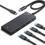 UGREEN 10Gbps USB C Hub, Type C Splitter with 100W PD and 4 USB C 3.2 Gen 2 Data Ports, Multiport Adapter Extender Compatible with PC, Laptop, MacBook Air, iPad Pro, iPhone 17/16/15, Plug and Play