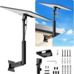 Starlink Mount, Adjustable Starlink Wall Mount Gen 3 Adjustable Wall /Roof Mounting Kit Compatible with Starlink Standard 4/4X/V3，Suitable for Concrete Walls and Wood Walls