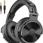 OneOdio Pro-10 Wired Over Ear Headphones Hi-Res Studio Monitor & Mixing DJ Stereo Headsets with 50mm Drivers and 3.5mm/6.35mm Jack for AMP Computer Recording Podcast Keyboard Guitar Piano - Black