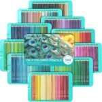 Colouring Pencils, Professional Set of 300 in a metal Box, Numbered, Soft Core Coloured Pencils Set For Adult Drawing Sketching, Shading, Coloring Blending and Layering