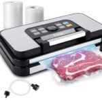 Food Vacuum Sealer Automatic Sealing Machine for Food Preservation with 95Kpa Powerful Suction, Easy-Lock Handle, 10-in-1 Dry Moist Sealing Modes, Built-in...