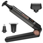 Hatteker Men's Back Razor Body Trimmer Electric Body Groomer Face Arm Chin Beard Trimmer Cordless Hair Trimmer with Adjustable Extension Trade Waterproof