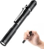 WUBEN PL01 Pen Torch Light, 650 Lumens Pocket EDC Flashlight Rechargeable, Bright LED Pen Flashlight, IP68 Handheld Flash Lights, Compatible 2 AAA Battery for Home, Outdoor, Emergencies, Inspection