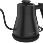 Electric Gooseneck Kettle, Pour-Over Coffee & Tea Kettle Water Boiler, Ultra Fast Heating Electric Kettles With 1200 Watts, 27oz/0.8L Stainless Steel BPA-Free Interior, Black