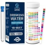 All-New 18 in1 Drinking Water Test Kit-125 Water Quality Test Strips for Well Tap Test Kit,Water Testing Strips for Home Drinking Water Testing,Hardness,Chlorine, Lead,Iron, Copper,Fluoride