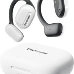 Truefree Open Ear Bluetooth 5.3 Headphones, Wireless Earbuds with Earhooks, ENC Noise-Cancellation, Immersive Stereo Sound by 16.2mm Driver,4 Mics Clear Calls, 45H Playtime, APP Control(White