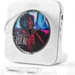 Portable CD Player with HiFi Speaker, Bluetooth Desktop CD Player for Home Boombox, Bluetooth/FM Radio/Sleep Timer/USB Input/Earphone Jack,LCD Display, Remote Control, Mother Days Gift