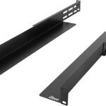 Tecmojo 1U Server Rack Shelf Rail, Adjustable 4 Post Rack Mount Rail with a Depth Range of 530mm to 812mm for Non-Rack Mountable Server/Networking/AV/IT Equipment