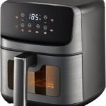 Healthy Choice Digital Air Fryer Oven with Viewing Window and Digital Display 5L Capacity, 1300-1500W, Stainless Steel
