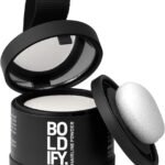 BOLDIFY Hairline Powder - Root Touch Up Hair Color for Gray Coverage - Bald Spot Concealing Hair Powder for Women and Men - 24-Hour Stain-Proof (White)