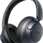 BERIBES Active Noise Cancelling Headphones, Wireless Over Ear Headphones with Microphone, 70H Playtime, Foldable Bluetooth Headphones with HiFi Audio, Deep Bass for Office, Travel, Gym