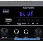 AK55 Stereo Audio Amplifier, 600W Home 2 Channel Wireless Bluetooth 5.0 Power Amplifier System, Home Amplifiers FM Radio, USB, SD Card, Home Theater Audio Stereo System
