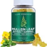 Mullein Leaf Gummies 1000 mg Per Serving | Sugar-Free Vegan Formula | Plant-Based Herbal Extract | Natural Pineapple Flavour | 60 Gummies