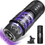 Sucking Masturbator Sex Toys for Men– Upgraded Male Sex Toy Automatic Male Masturbators Cup with 7 Vibration 7 Rotating & Suction Modes Adult Toys, Mens Penis Pump Stroker Pocket Pussy with 3D Textured for Men