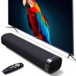 Sound Bar for Smart TV, 50W Bluetooth Soundbar with Optical/AUX/HD 3D Input, Surround Sound System, Home Theatre Speaker (15.8 in)