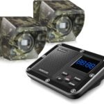 1800 Ft Wireless Outside Driveway Alarm Outdoor Motion Sensor & Detector Driveway Alert System, Rechargeable Battery/Weatherproof/Mute Mode/Clock and Alarm Functional (1&2-Camouflage)