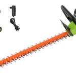SUNCHERS 20V Cordless Hedge Trimmer Garden Tools with 2 Batteries and Charger, 550mm Blade Length, Electric Hedge Shear Bush Trimming, Grass Shrub Pruner Cutter Mover for Yard, Lawn