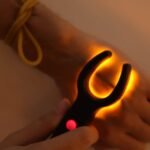 Jiawu Vein Finder, LED Rechargeable Transilluminator Vein Finder Viewer for IV Access Phlebotomy, Infrared Handheld Vein Detector Vein Locator with Rubber Band, for Various Skin