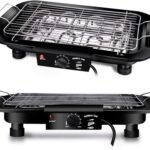 BBQ Grill Electric Smokeless Barbecue Teppanyaki Indoor/Outdoor Barbecue for Christmas party