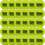 Odea Gold Professional Training Tennis Balls - Durable High Rebound 140-148CM, ITF Approved