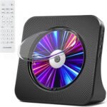 CD Player Portable with Bluetooth, FM Radio CD Players with HiFi Speakers, USB/AUX Ports, Desktop CD Music Player for Home, Black CD Player from SHIWAKOTO