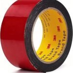 Double Sided Tape Mounting Tape 2 Inch x 18 Feet Length Heavy Duty Waterproof Black Foam Tape No Residue for Home Office Automotive Decorations and LED Strip Lights