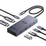 UGREEN Revodok Pro 207 USB C Docking Station Dual Monitor, 7-in-1 Dock with 4K@60Hz HDMI, 10Gbps 2 Type C and A Data Ports, 100W PD Port for PC, Laptop, Dell XPS, HP, Thinkpad, and More