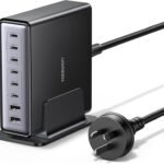 UGREEN 200W USB C Charger, Nexode 8 Ports Charging Station, Laptop GaN II Power Adapter, 100W Fast Charge Block for MacBook Pro, iPad, iPhone 17 Pro Max/16, Galaxy S26 Ultra/S25, Steam Deck, Dell XPS