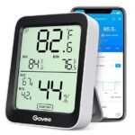 Govee Digital Hygrometer Indoor Thermometer Room H5075, Bluetooth Temperature Humidity Meter with 164ft Remote App Control, Notification Alerts, 2 Years Data Storage Export for Bedroom, Wine Cellar
