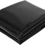 Alpen Outdoor HDPE Pond Liner 4mx6mx0.5mm Garden Pools Underlayment Membrane Reinforced Fish Pond Liners Black Skin Pad, HDPE Reservoir Fountain Landscaping Liners for Waterfall Ponds