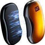 Rechargeable Hand Warmers, USB 2-in-1 Magnetic Hand Warmer 2 Pack, Reusable Portable Pocket Heater, 3 Heat Settings,for Pocket Gloves Outdoor Sports, Winter Essentials for Men