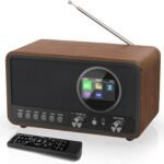 B0FD2HQ3WYMONODEAL DAB Radio Portable with Bluetooth & Remote Control – Portable Radios & DAB/FM Digital Radio, TFT Display, Alarm Clock, Sleep Timer, Hi-Fi Stereo Sound for Home, Office, and Travel