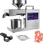 ALSTON 820W Automatic Oil Press, Intelligent Stainless Steel Extraction System for Hot & Cold Pressing, Direct Current Commercial Home Use