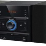 LENOXX 15W Hi-Fi System with Wireless Technology, FM Radio, CD/DVD/MP3 Player, USB Port, Mini Stereo, Bass & Clear Sound, Stylish & Compact Design, Ideal for Home Audio - Black