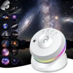 Galaxy Projector, 4K HD Planetarium Star Projector with 13 Film Discs, 360°Rotatable Realistic Nebula Projector Night Light Projector with Timer & Dynamic Meteor for Bedroom Decor
