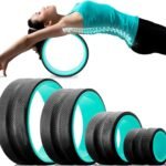 APEXORIGIN 3Pcs Wheel Foam Roller, 260KG Capacity High-Density Yoga Wheel for Physical Therapy, Stretching and Exercise, Targeted Back, Neck Pain Relief and Muscle Massage (4Pcs-Blue)