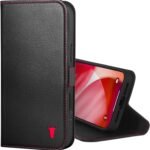TORRO Leather Case Compatible with iPhone 17 Pro Max 6.9” 2025 – Premium Leather Wallet Flip Case with Kickstand and Card Slots (Compatible with Official MagSafe Chargers) - Black