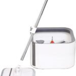 Whistle Mop Self Cleaning Spin, Rinse and Dry Mop, Dual-Edged Telescopic
