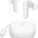 Soundcore by Anker P20i True Wireless Earbuds, 10mm Drivers with Big Bass, Bluetooth 5.3, 30H Long Playtime, Water-Resistant, 2 Mics for AI Clear Calls, 22 Preset EQs, Customization via App (White)